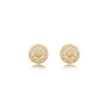 Brinco pizza cravejado dourado