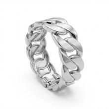 Bracelete elos lisos prata