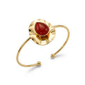 Bracelete orgânico gota pequena dourado
