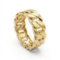 Bracelete elos lisos dourado